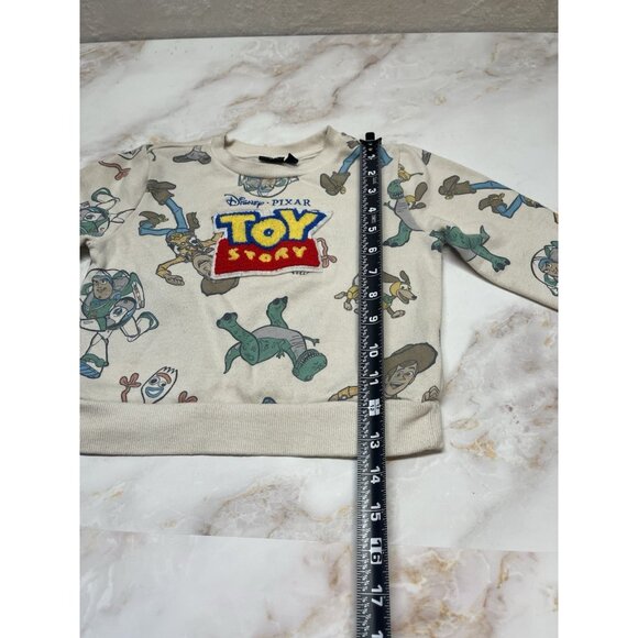 Disney Pixar Toy Story Unisex  3T Off White  Sweatshirt All Over Print - Picture 3 of 10